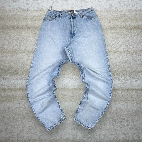 Vintage 90s Gap Jeans 32x30 Reverse Fit Light Wash Denim - Picture 2 of 4